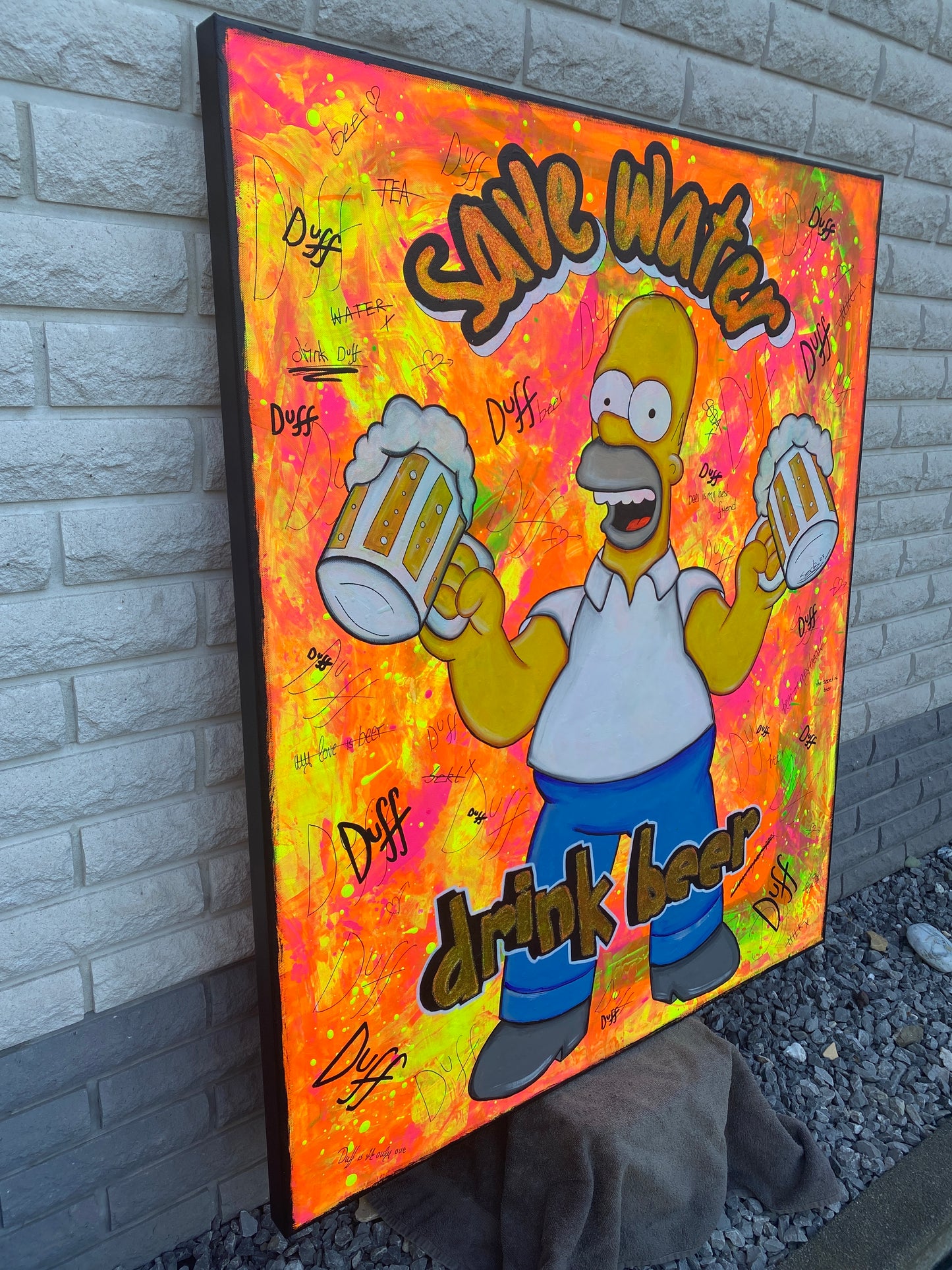 save water - drink beer