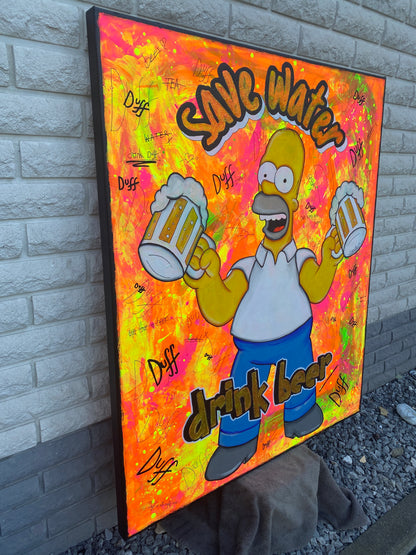 save water - drink beer