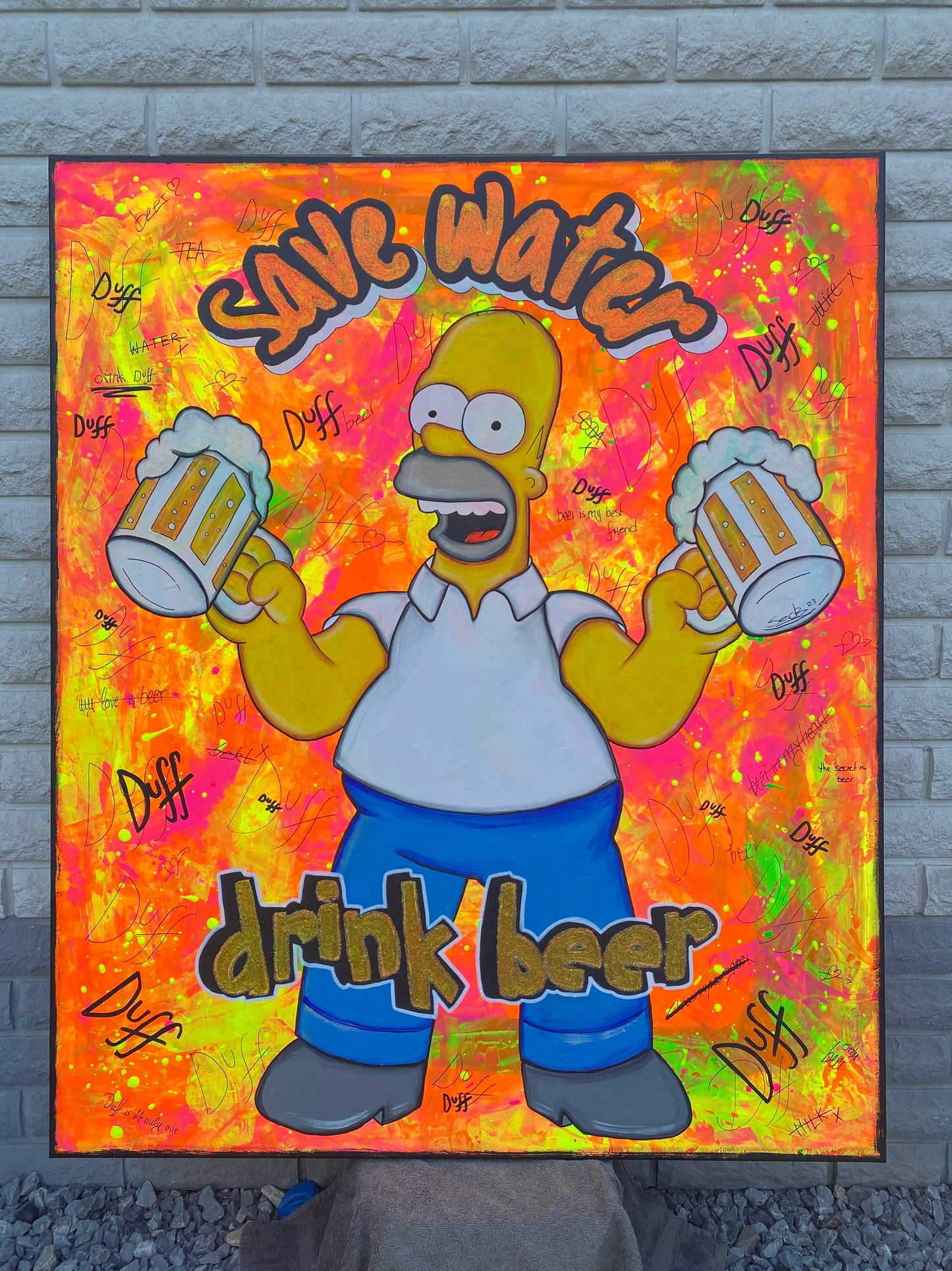 save water - drink beer