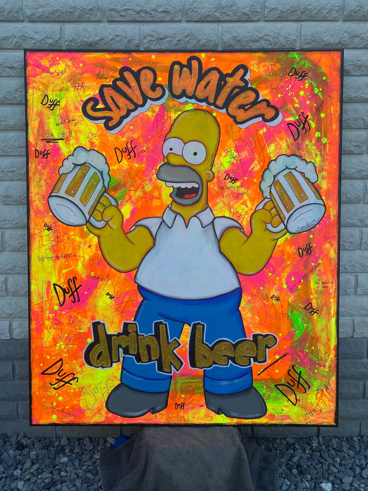 save water - drink beer