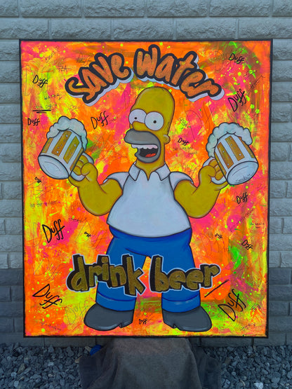 save water - drink beer