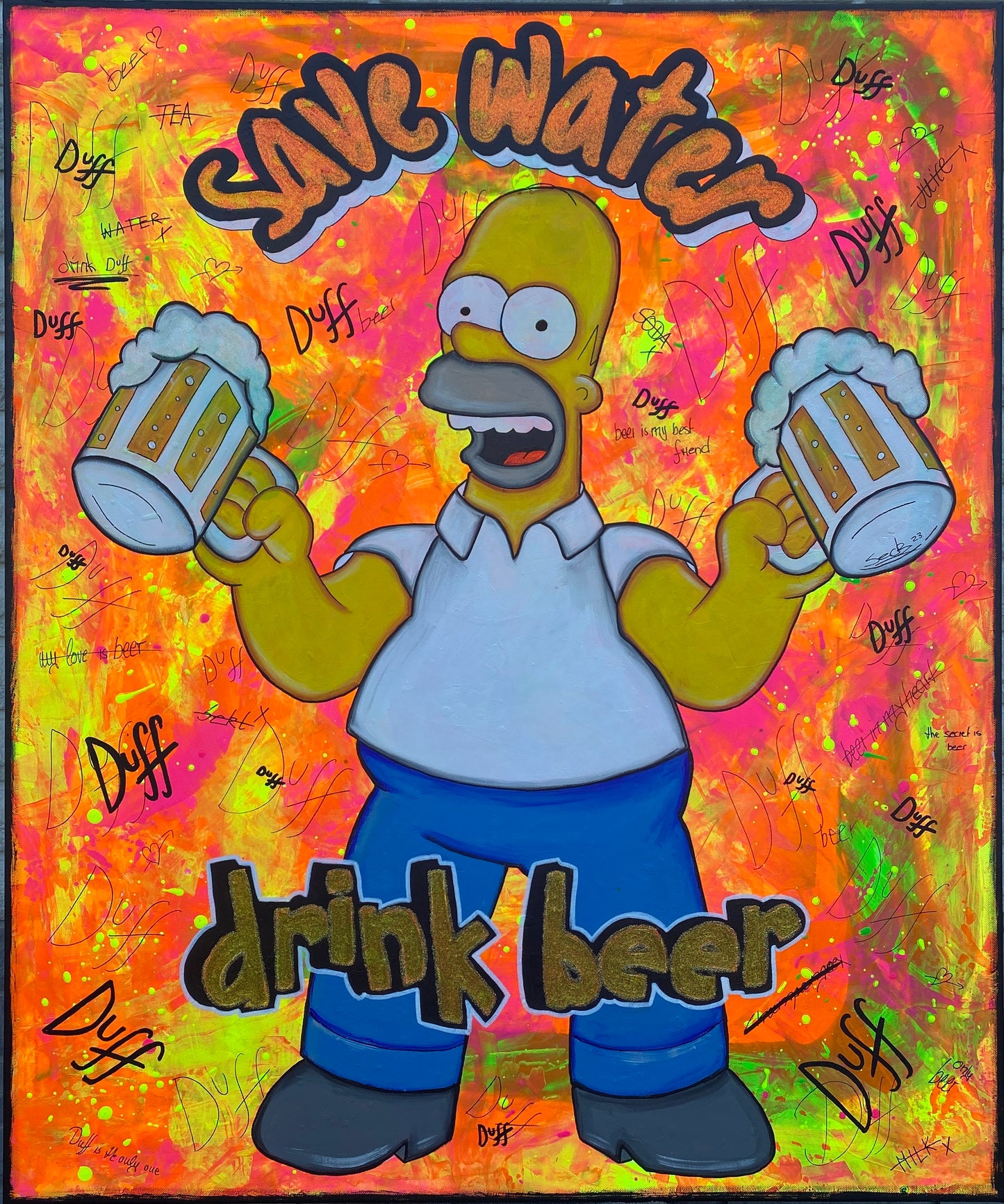 save water - drink beer